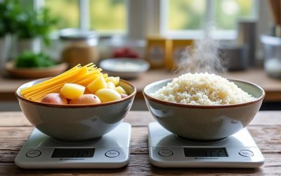 Féculents : faut-il les peser crus ou cuits pour une meilleure précision ?
