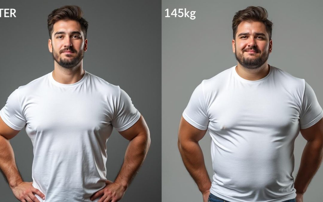 découvrez une transformation incroyable : le parcours inspirant d'une personne passant de 70 à 145 kilos, entre défis et victoire sur le poids.
