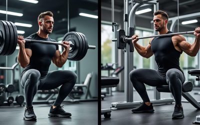 Squat libre ou à la smith machine : quelle méthode privilégiée pour vos jambes ?