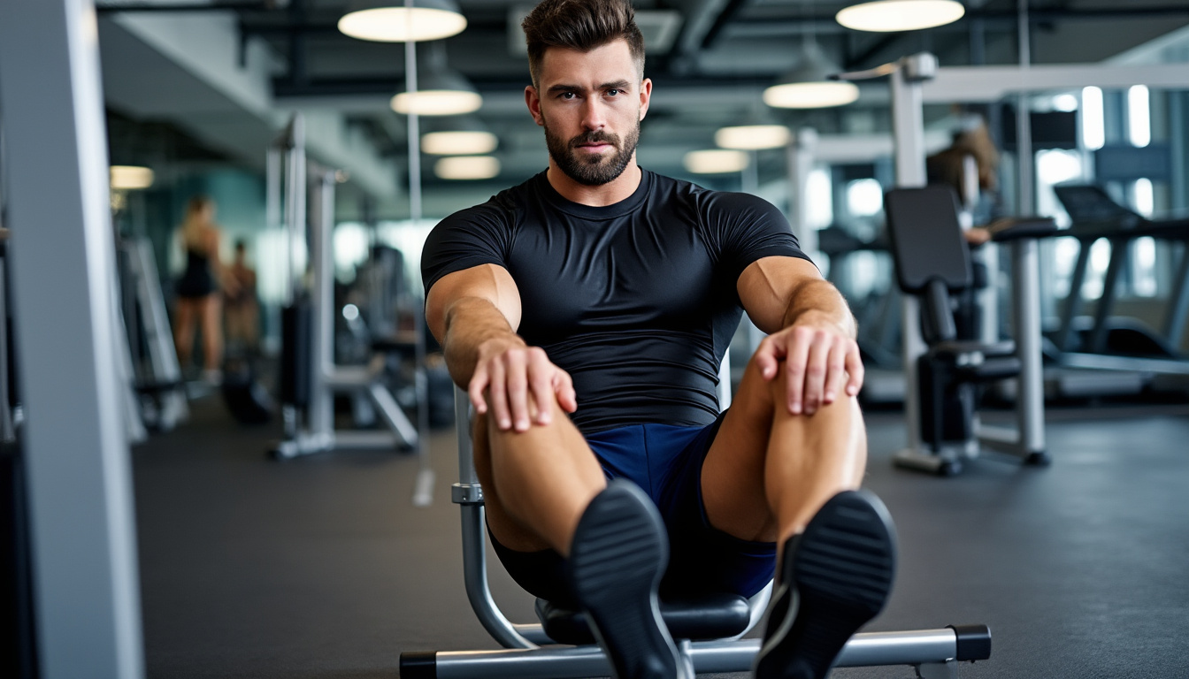 découvrez notre guide complet pour renforcer vos hanches avec l'exercice des abducteurs à la machine, réalisé en position assise pour un entraßnement efficace et sécurisé.